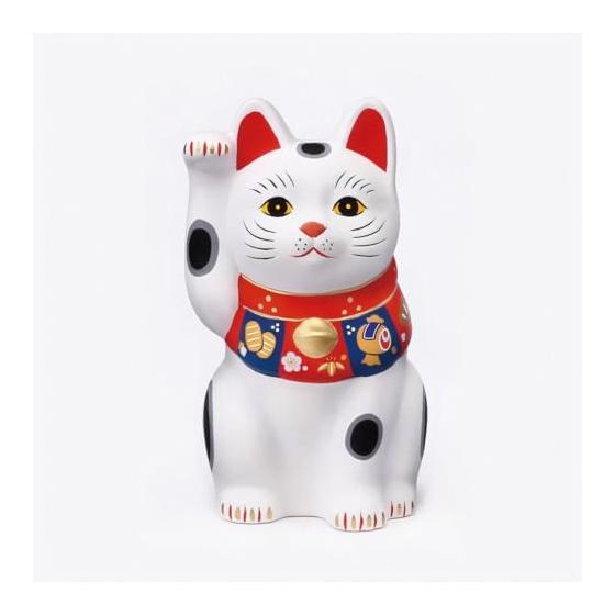 Lucky cat (white/small) Lucky cat (with good luck sticker)