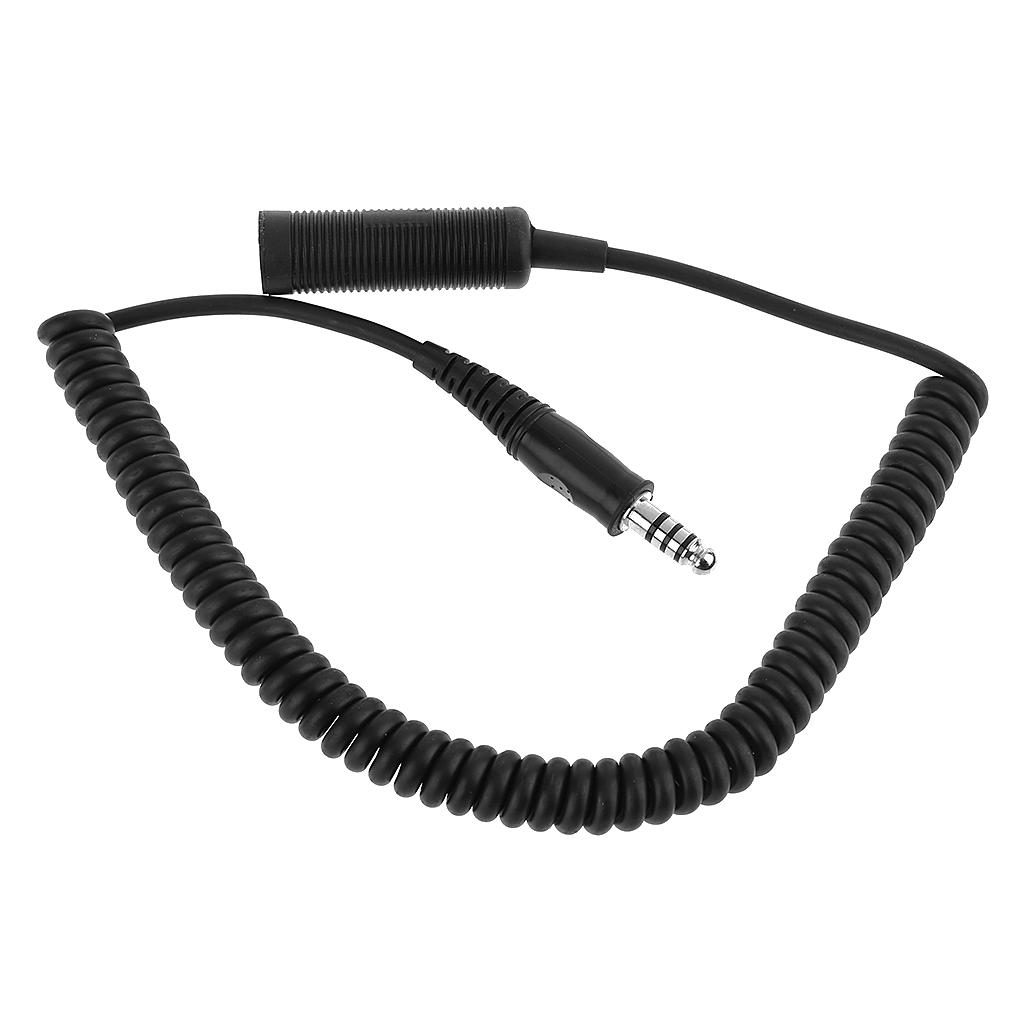Durable U-92A/U TO U-174/U Cable Durable Stable Headset Headphone Eextension Cable Helicopter Military Jack Accessories