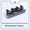 For Wszj8 A4L A5 A6L Q3 Q5 Quattro Front Grille Badge & Rear Trunk Emblem High-End Style Decoration Exterior Upgrade Accessories