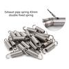 2Pcs Stainless Steel Exhaust System Spring Motorcycle Muffler Exhaust Pipe Spring Motorbike Accessory Easy Installation