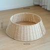 Hand-Woven Christmas Tree Skirt Basket Ornament 