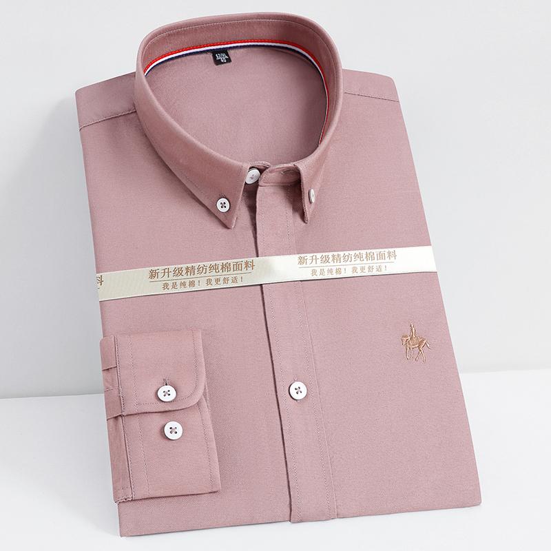 Oxford Woven Shirt Pocketless Design 