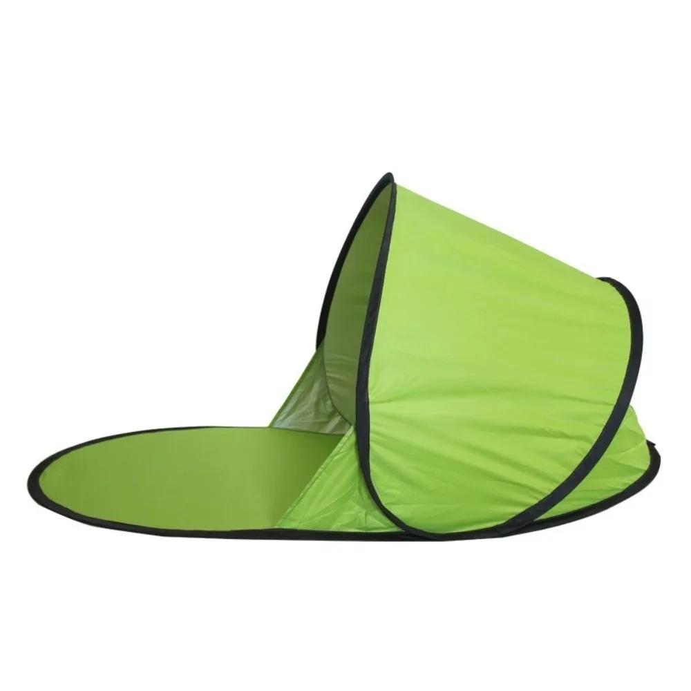 Camping Tent Silver Coated Small Folding Tent Instant Pop-up Automatic Sun Shelter Portable UV Protection Mini Beach Tent Summer зелёный