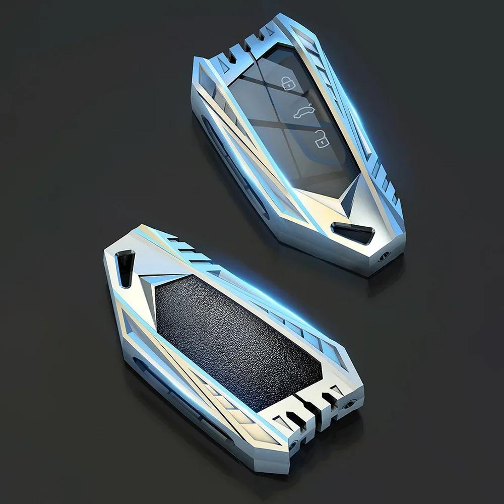 Zinc Alloy Car Key Case For Vw Volkseagen Golf 8 Mk8 Id.3 Id.4 Cupra Skoda Octavia A8 Seat Leon Mk4 Formentor Tarraco