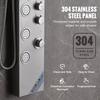 Shower Panel System, 4 Shower Modes Shower Panel Tower, Rainfall, Waterfall, 5 Full Body Massage Jets and 3-Setting Handheld Shower Head with 59"