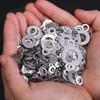80-360Pcs Stainless Steel Washer Assortment Kits Metal Screw Flat Washers Rings Plain Gaskets Fasteners for Screws Bolts M2-M12