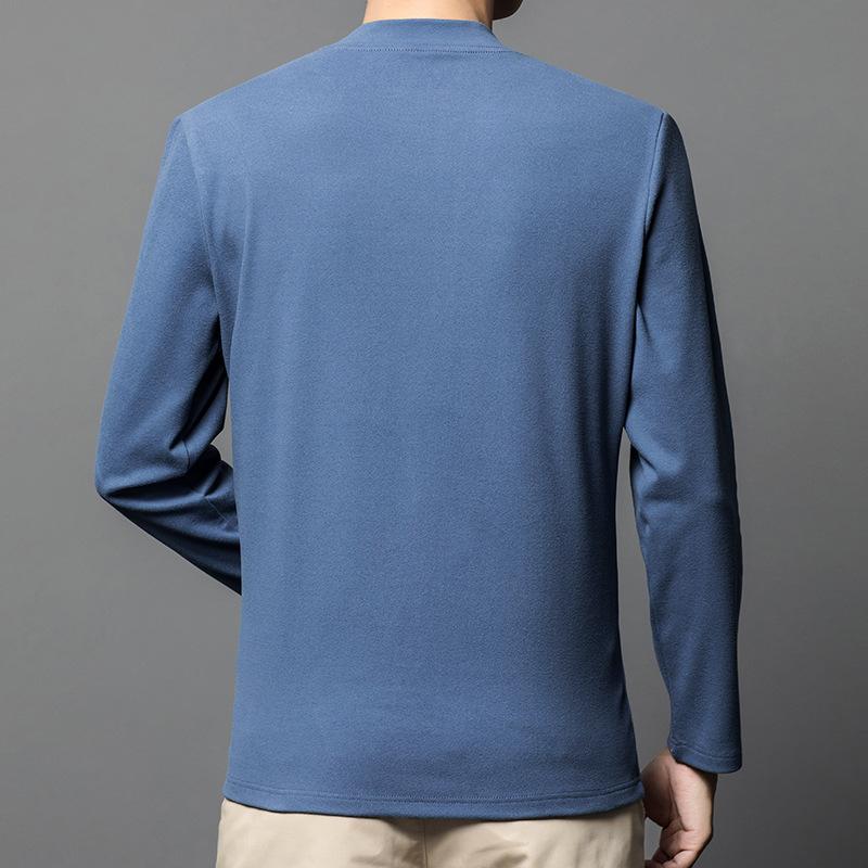 Herbst- und Winter-Unterziehshirt Herren High-End Casual Herren T-Shirt Langarm Unterziehshirt