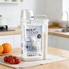 Rice Storage Bucket with Measuring Cup Sealed Moisture-Proof Rice Buckets with Leak-proof Lid for Storing Grains Flour Rice