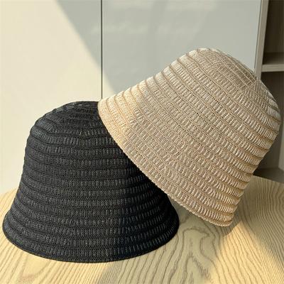 Fischerhut Kinder Sommer Outdoor Weben Hohl Atmungsaktiv Sonnenhut Freizeit Sonnenschutz Bucket Hat