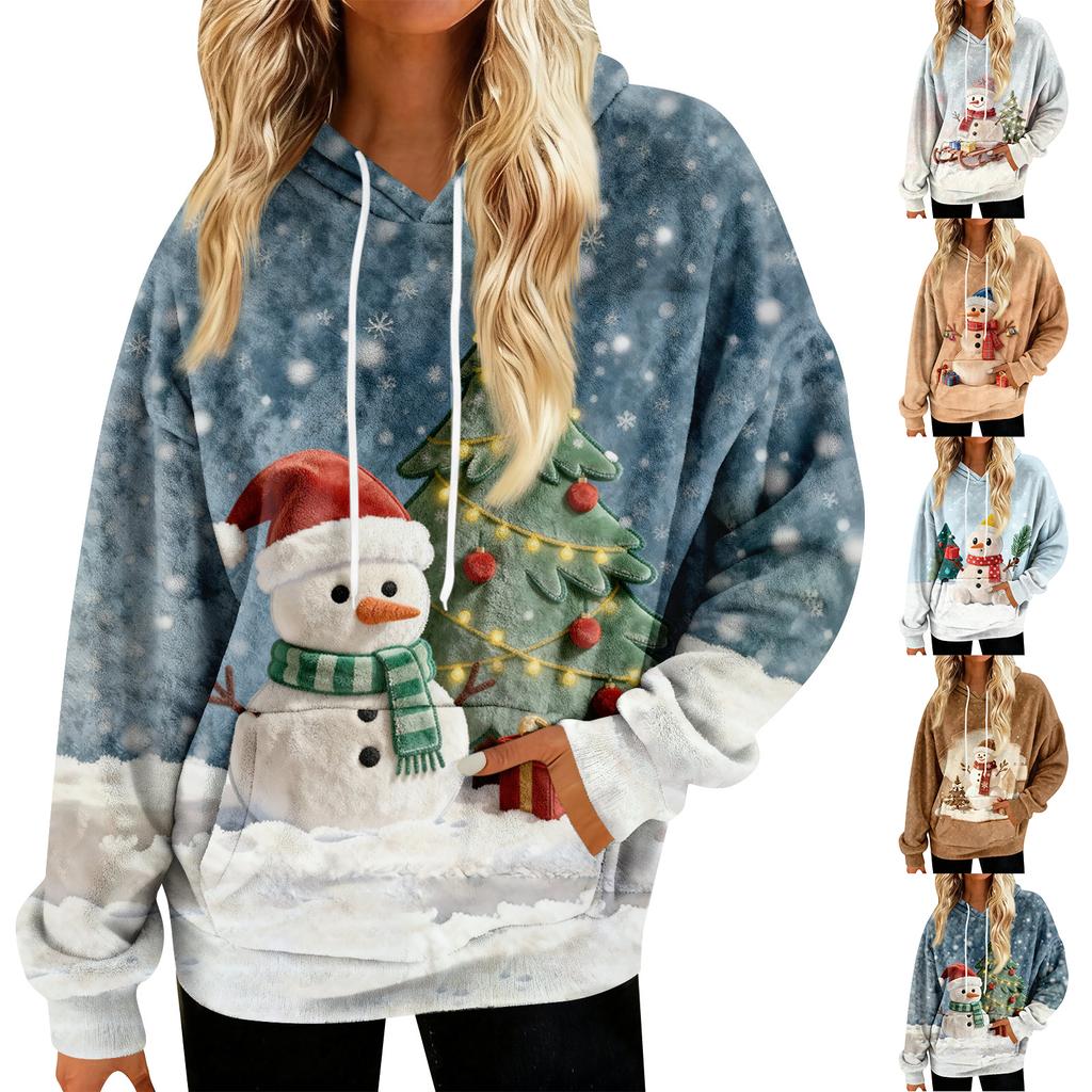 Hoodies For Women Oversized Winter Plush Cute Sweatshirts Pullover Trendy Fall Winter Clothes