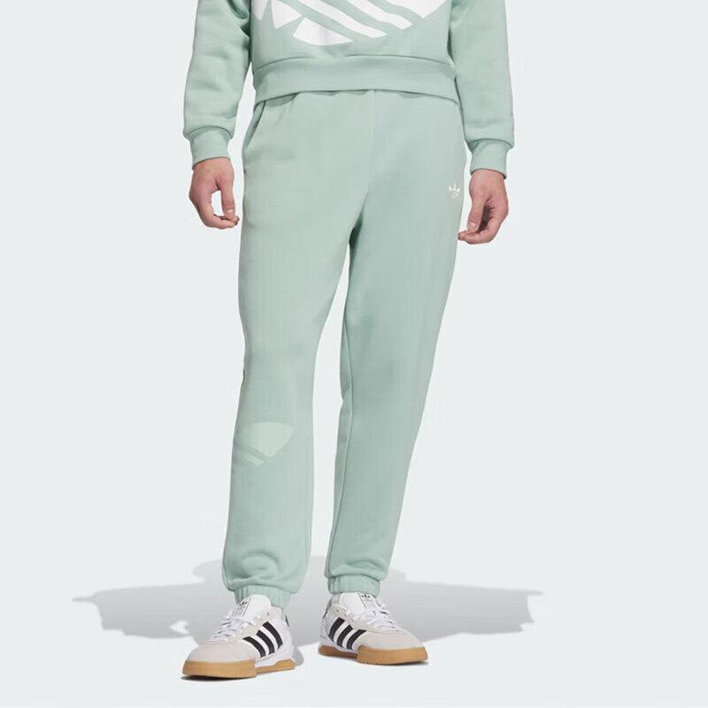 Adidas Originals Comfortable Loose Versatile Solid Color Sports Long Pants Unisex Bottoms Light-Green JL8390