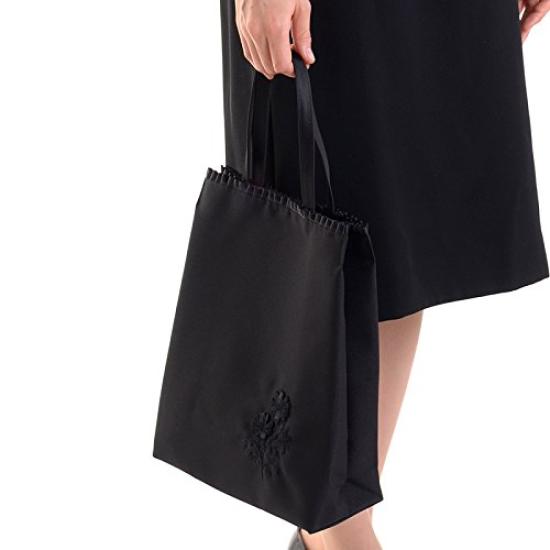 Aurora Formal Sub-Bag, Made in Japan, Black Formal Bag for Weddings, Entrance Exams, School Events, and Ceremonial Occasions