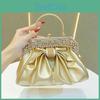 Womens Clutch Evening Bag With Rhinestone Embellishments For Party And Cocktail Events