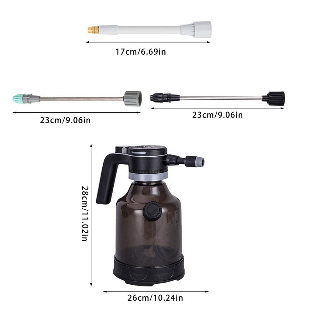 Robuste 3L Elektrische Sprühflasche mit ergonomischem Seitenklappdeckel, Effizientes Blattbewässerungsgerät für Gartenliebhaber