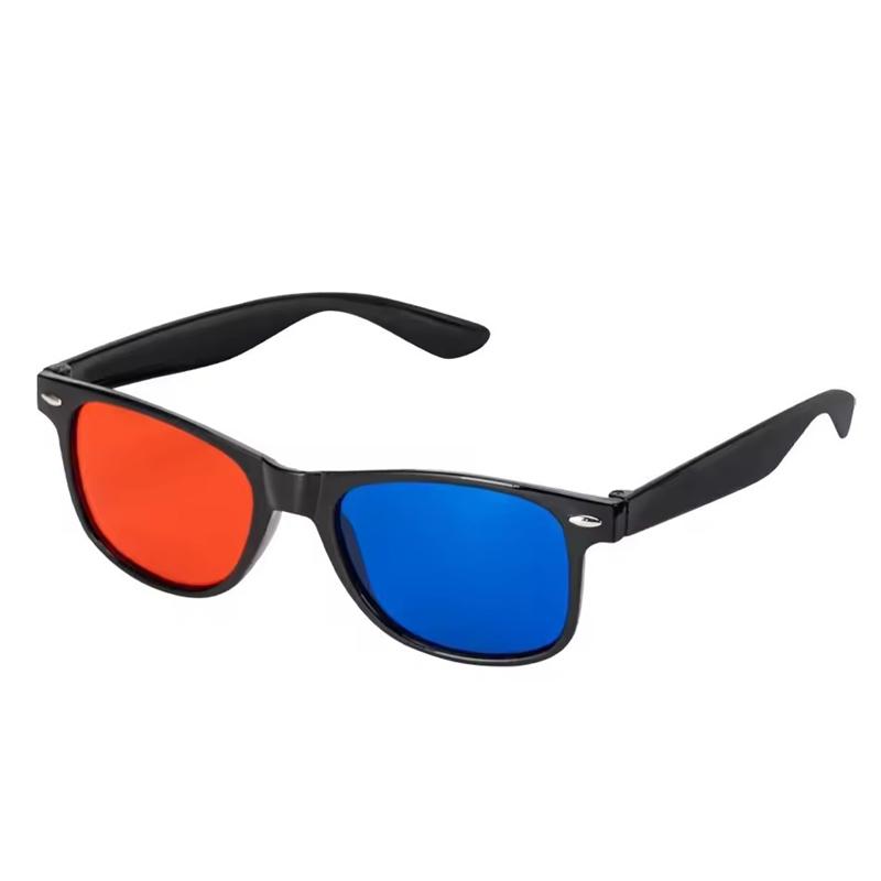 

1Pcs Black Frame Red Blue Glasses for Amblyopia Training Eyeglasses 3 emperor