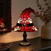 Lâmpada Chapéu de Bruxa em Vitral, Lâmpada de Bruxa Retrô de Resina Feita à Mão, Luz Noturna de Chapéus de Mago Gótico Alimentada por USB, Decoração de Casa para o Halloween