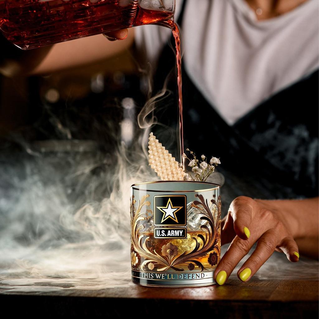 Tribute Glass Personalized Tribute Glass,  For Birthdays And Patriotic Celebrations – Ideal For Honoring Veterans And Cherishing Lasting Memories