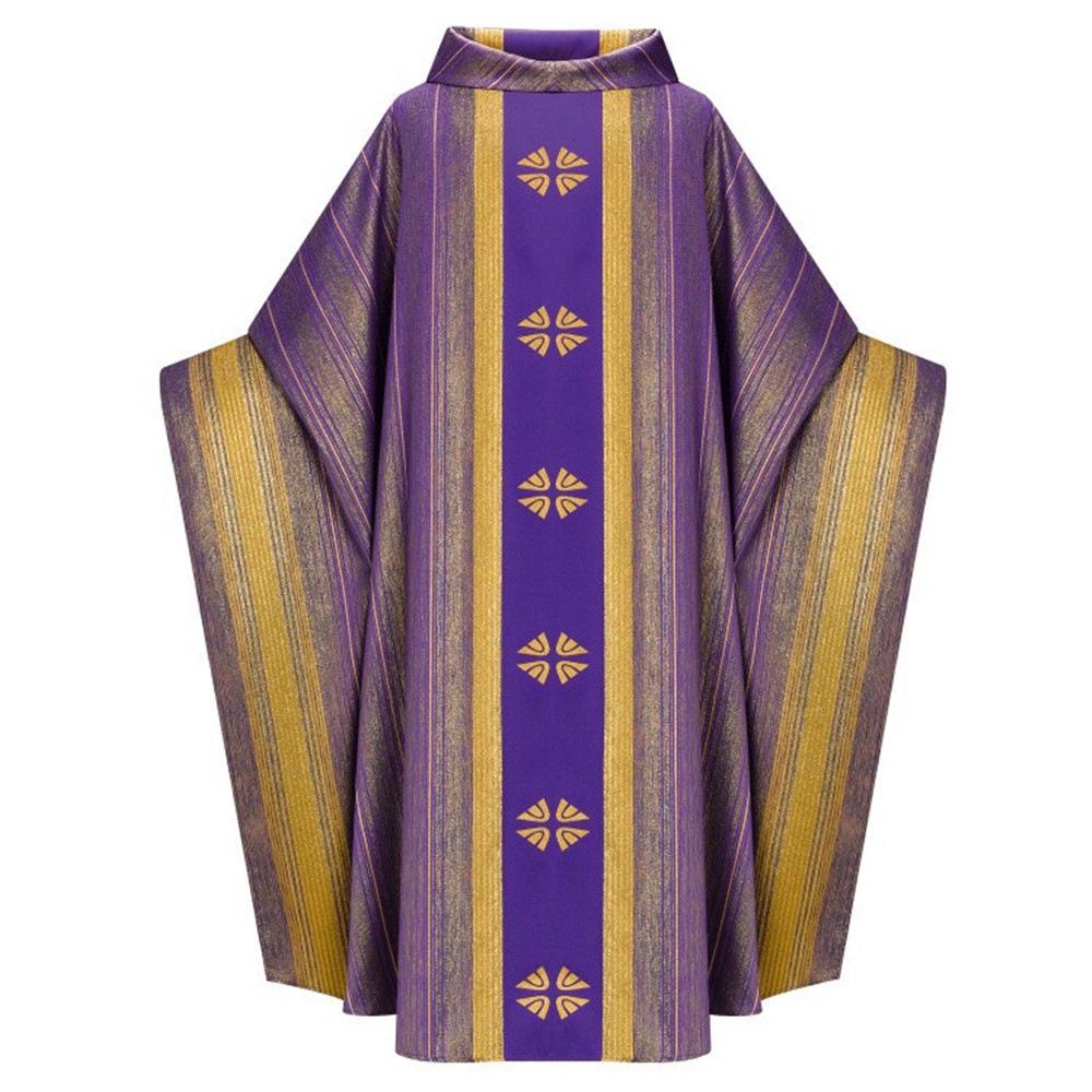 Unisex Retro Stand-up Collar Long Robe with Batwing Sleeves for Stage Performance