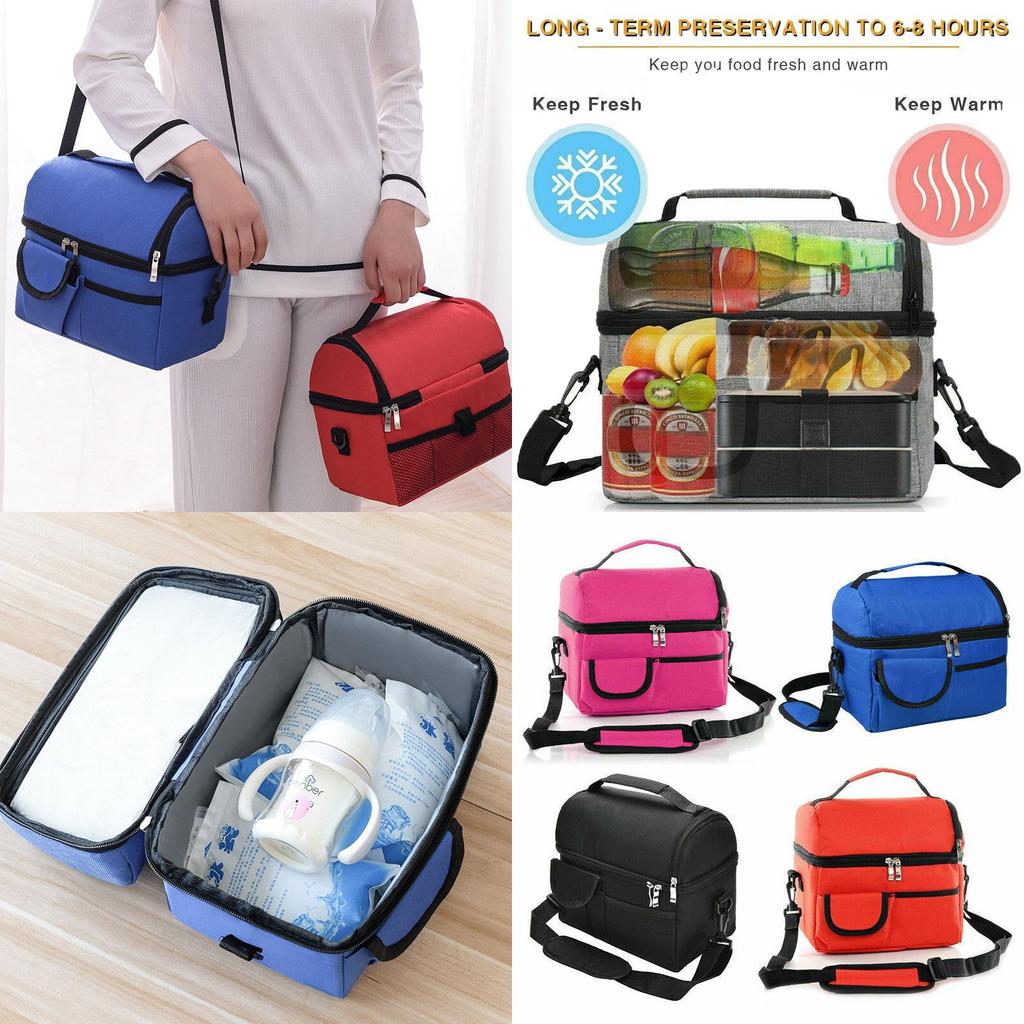 Fashionable Insulated Lunch Bag For Men Women Kids With 8l Capacity And Waterproof Material