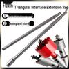Stainless Steel Bimetallic Triangle Extension Rod Drill Bit for Woodworking