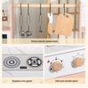 Kids Wooden Play Kitchen Set: Colorful Stove & Cuttable Cooking Toy