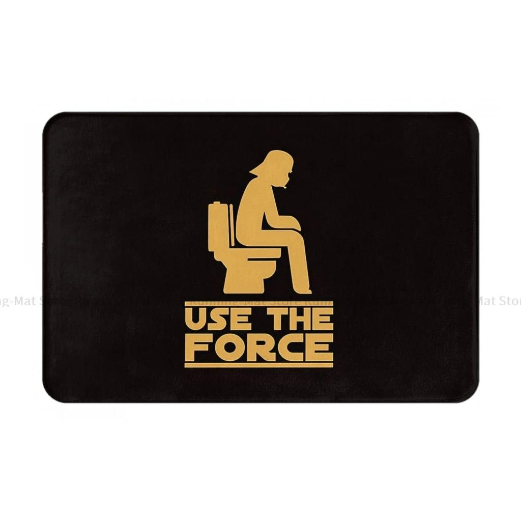 Non-slip Doormat Use The Force Living Room Kitchen Mat Welcome Carpet Flannel Pattern Decor