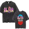 2026 Summer Fashion Trendy Tee Washed Retro Japanese Anime Akira Print Cotton Men Woment Tshirt Y2k Hip Hop Streetwear Tshirt