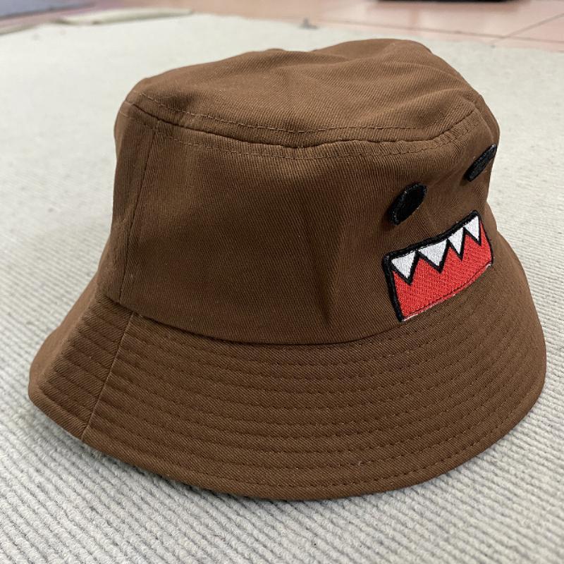 

Европейская и американская мультяшная вышитая шляпа-панама для защиты от солнца для мужчин и женщин OneSize коричневый