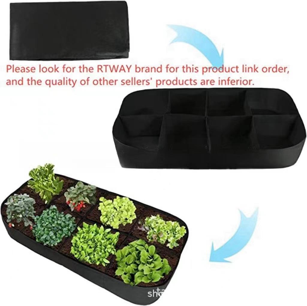 4/8 Grids Felt Grow Bag Flower Plant Pot for Vegetable Tomato Potato Mushroom Growing Planter Garden Flower Planting Pots