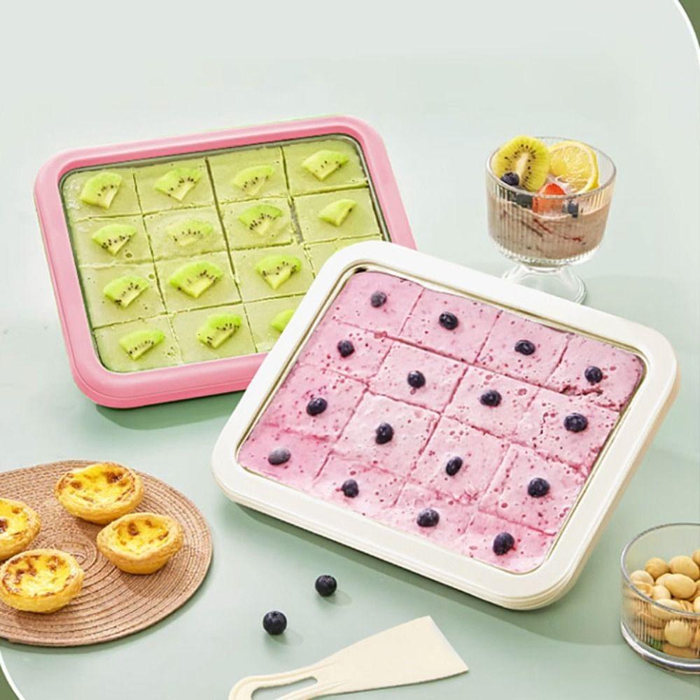 with Shovel Ice Cream Roll Maker 304 Stainless Steel Cold Yogurt Plate Sorbet Maker  Refrigerator