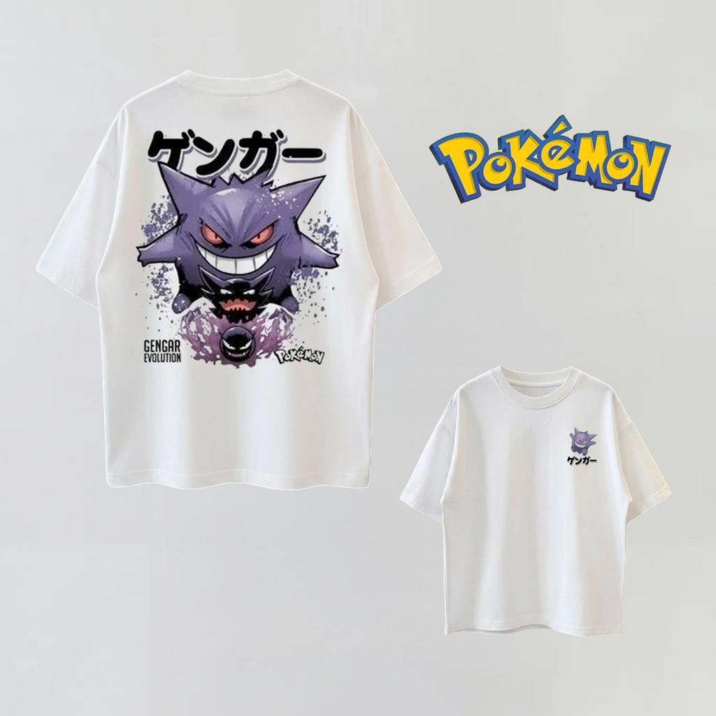 Summer Anime PokéMon Cosplay Tshirt Cotton Short Sleeve Tops Casual Loose Retro Tshirt Unisex Unisex Kids Family Matching Outfits