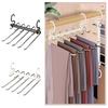 Stainless Steel Pant Hangers Multi-Tier Belt Hangers Scarves Organizer Rack  Closet Organization