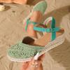 “2026 Women's Closed-Toe Hemp Rope Fisherman Sandals - Comfortable, Versatile, European & American Style”