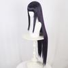 Dark Purple Straight Long Straight Hair Synthetic Wig Anime Character Ichida cosplay Wig Anime Reality Show Wig