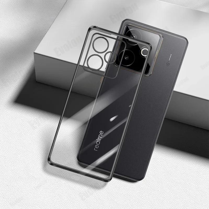 Miękkie etui z ramką platerowaną dla Realme GT 7T 7 T Odporne na wstrząsy Elektroplaterowane Silikonowe TPU Bumper Pokrowiec na telefon dla Realme GT7 T 7Pro