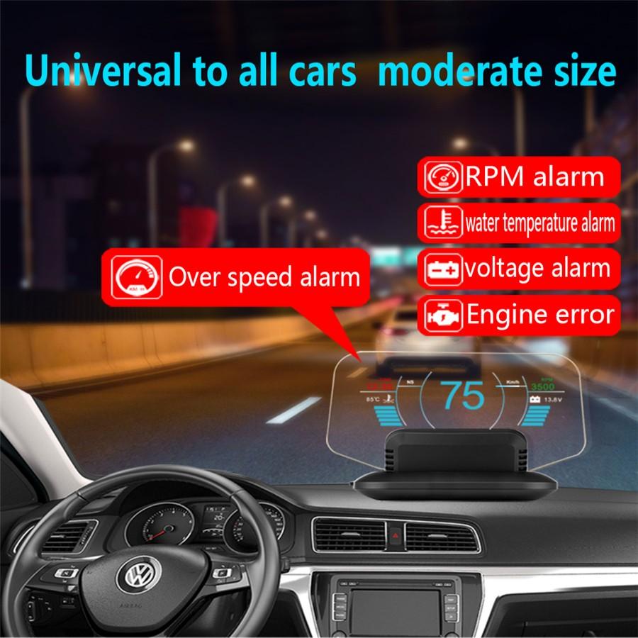 Vitezometru cu proiector de viteză auto, OBD2, GPS, cu oglindă, Head Up Display, cu navigație