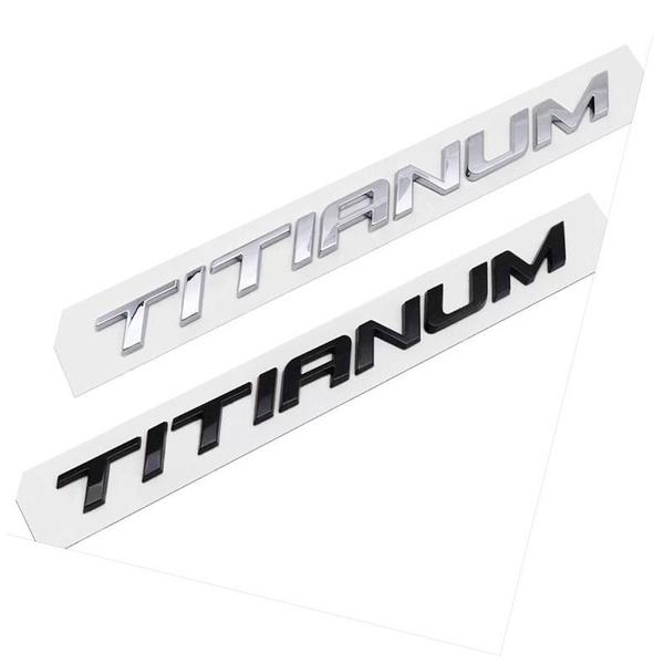 Fusion Mondeo Titanium Car Tailgate Trunk ABS Plastics Letter Badge Emblem Sticker For Fusion Mondeo Titanium