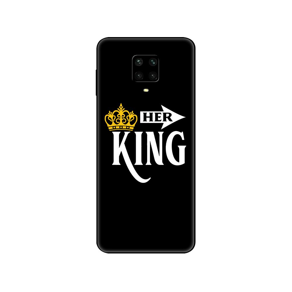 Black Tpu Case For Xiaomi Redmi 7A 8 8A 9 9A 9C Case Redmi Note 8T 8 Pro T Note 9 9S 9 Pro Case  King Queen Lovers Couple