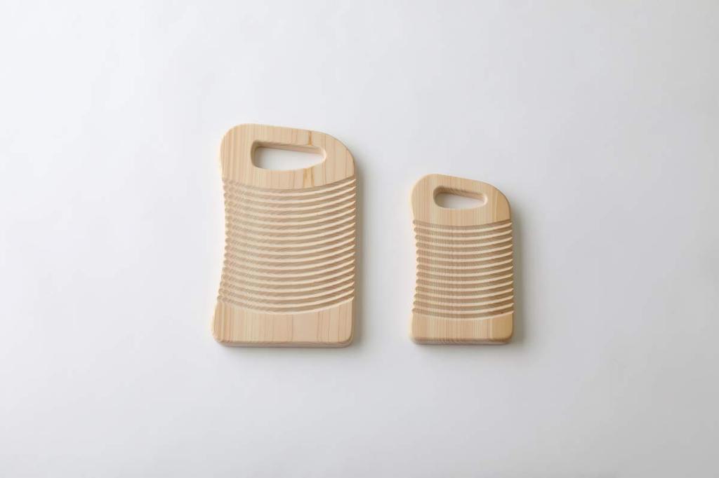 Woodpecker Wooden Hinoki Made In Natural Hinoki Wood Washboard Washboard, Japan, (Small)