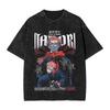 Washed T Shirts RyoUnisex Sukuna JJK Anime Itadori Yuji Hip Hop Vintage TShirt Street JJujutsu KKaisen Streetwear Tee Shirt Unisex
