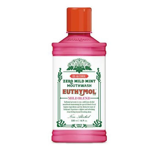 EUTHYMOL Alcohol-Free Gargle Zero Mild Mint 500ML