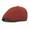 Casual Vintage Style Newsboy Caps Solid Color Mesh Beret Hats Breathable Adjustable Driving Cap Spring Summer for Men and Women