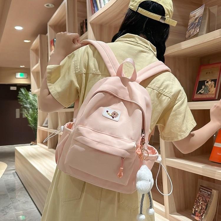 Schoolbag Japanese ins Wind Soft Girl Mini Cute Simple Versatile Shoulder Junior High School Student Lightweight Travel School Bag Backpack