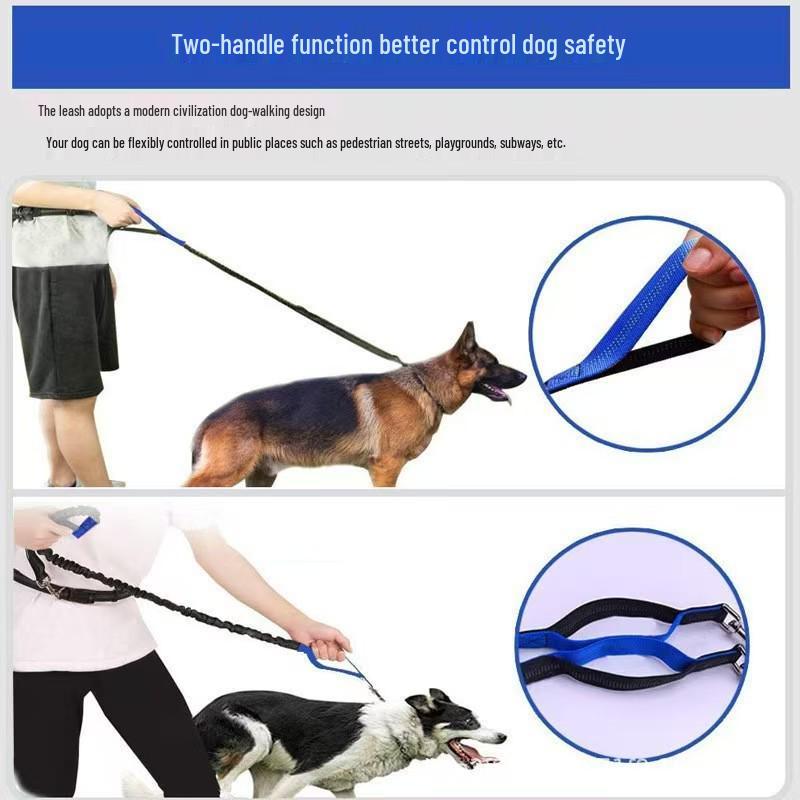Pet Supplies Reflective Bungee Dog Leash and Multifunctional Running Waist Pack