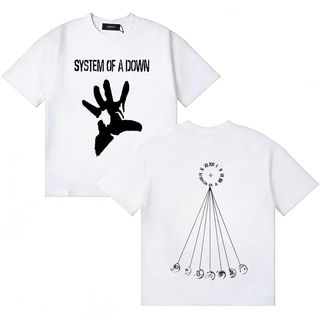 Unisex HighQuality Comfortable Oversized Crew Neck Short Sleeve Summer Hip Hop Tee System of A Down Mezmerize Music Tshirt