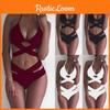 Elegant Women High Waisted Bikini Set With Padded Push-up Bra And Adjustable Straps