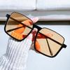 Óculos de sol vintage grandes, moda masculina, feminina, óculos quadrados, moderno, design de marca popular, óculos de sol UV400
