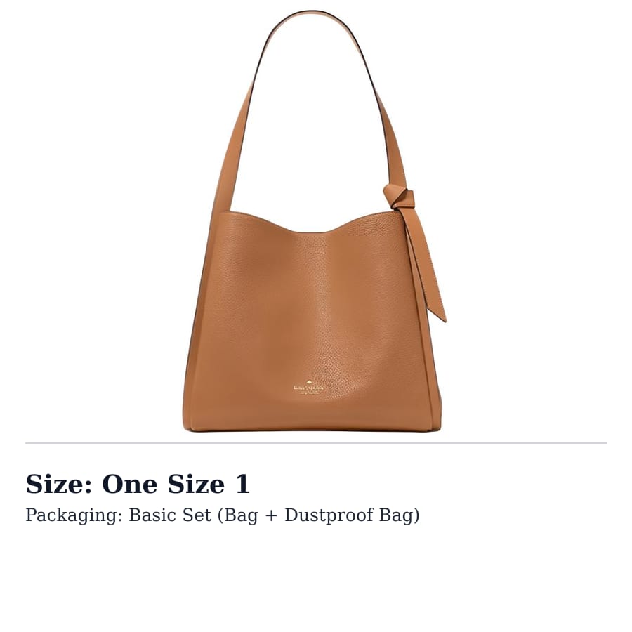 Kate Spade Knott Leather Shoulder Bag Women's Brown KM663-200