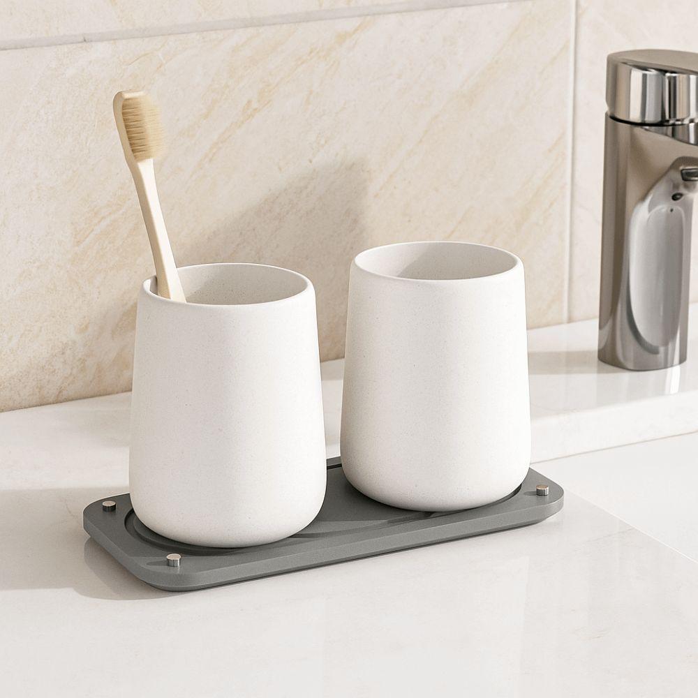 Non-Slip Diatom Mud Coasters Water Absorbent Sponge Holder Sturdy Toothbrush Holder  Bathroom