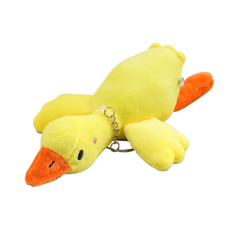 Duck Plush Toys Fluffy Doll Keychain Cute Animal Swan Goose Soft Dolls Stuffed